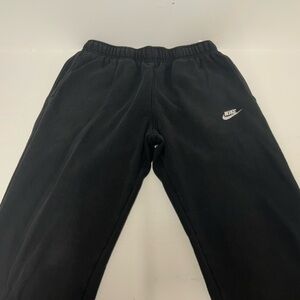Medium Nike Black Jogger Sweatpants with White Logo